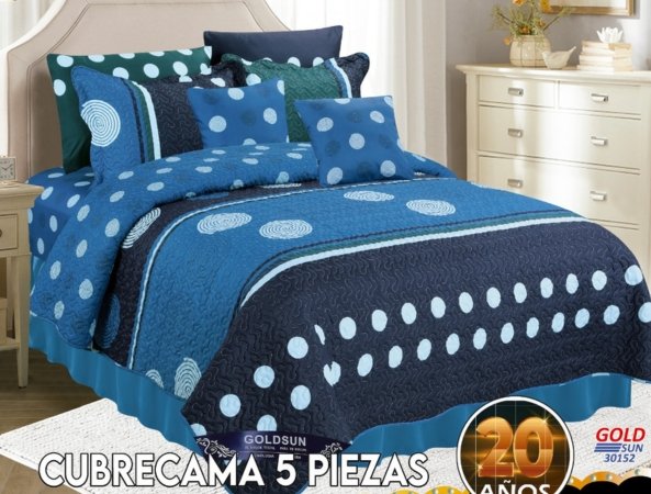 SET DE COBERTOR VERANO 5PCS JUVENIL 1.5 PLZ (FARDOX40UND)