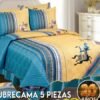 SET DE COBERTOR VERANO 5PCS JUVENIL 1.5 PLZ (FARDOX40UND)