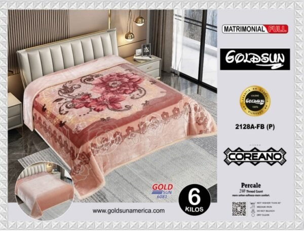 FRAZADA DOBLE CARA MODELO COREANO 6KG (FARDOX26UND)