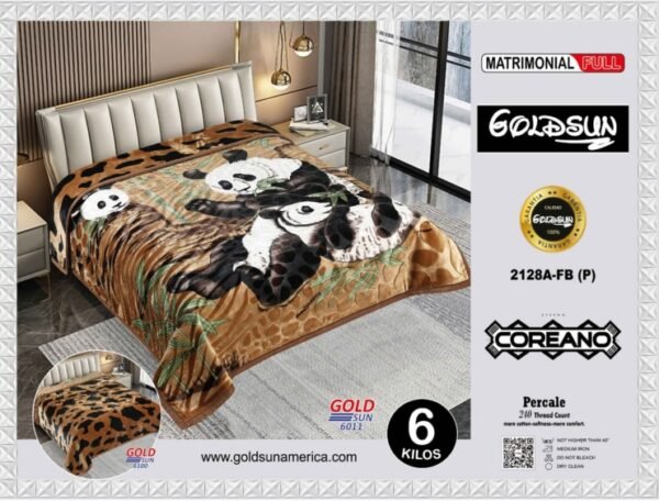 FRAZADA DOBLE CARA MODELO COREANO 6KG (FARDOX26UND)