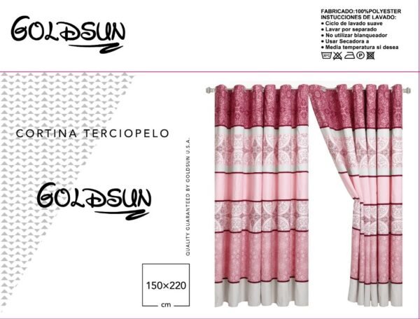 CORTINA DE TERCIOPELO C/ TULL C/ ARGOLLA (CAJAX24UND)