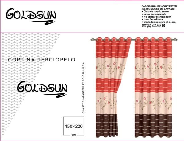 CORTINA DE TERCIOPELO C/ TULL C/ ARGOLLA (CAJAX24UND)