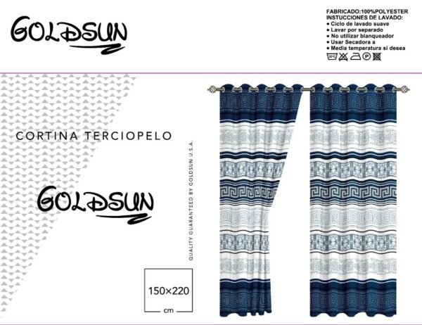 CORTINA DE TERCIOPELO C/ TULL C/ ARGOLLA (CAJAX24UND)