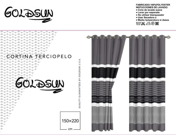 CORTINA DE TERCIOPELO C/ TULL C/ ARGOLLA (CAJAX24UND)