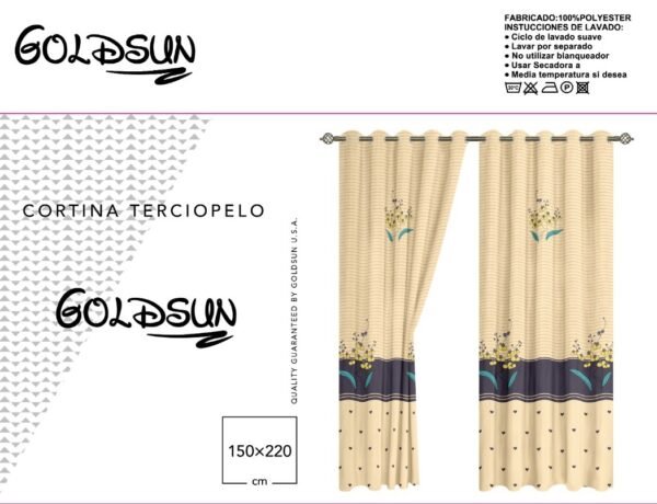 CORTINA DE TERCIOPELO C/ TULL C/ ARGOLLA (CAJAX24UND)