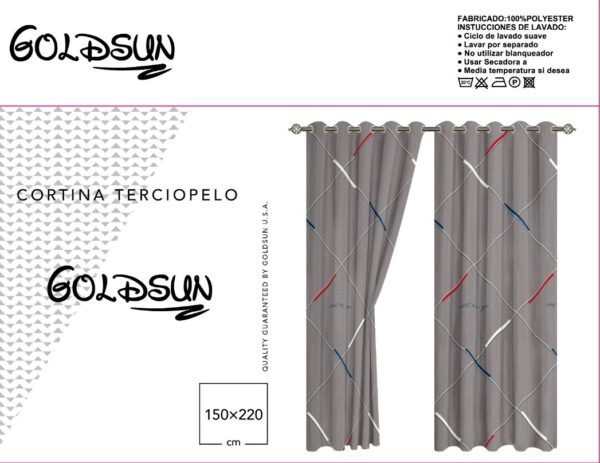 CORTINA DE TERCIOPELO C/ TULL C/ ARGOLLA (CAJAX24UND)