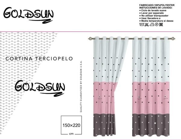 CORTINA DE TERCIOPELO C/ TULL C/ ARGOLLA (CAJAX24UND)