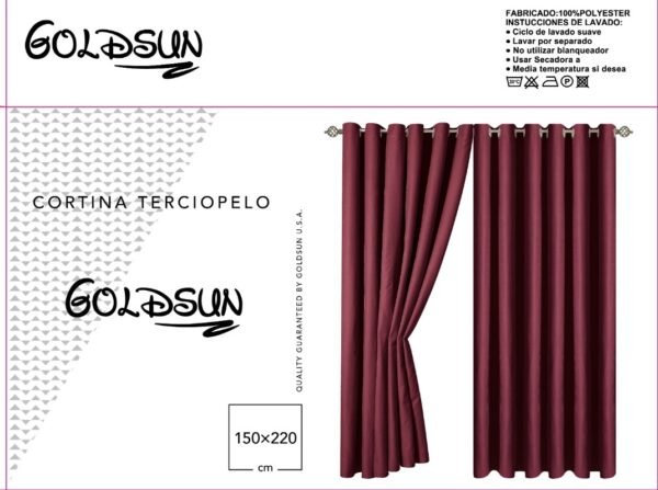 CORTINA DE TERCIOPELO C/ TULL C/ ARGOLLA (CAJAX24UND)