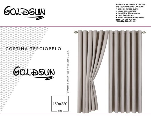 CORTINA DE TERCIOPELO C/ TULL C/ ARGOLLA (CAJAX24UND)