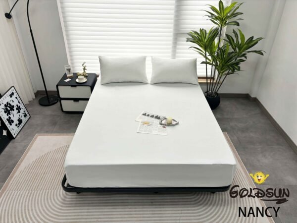 SET DE SÁBANAS 4 PIEZAS COLOR ENTERO BLANCAS (FARDOX42UND)