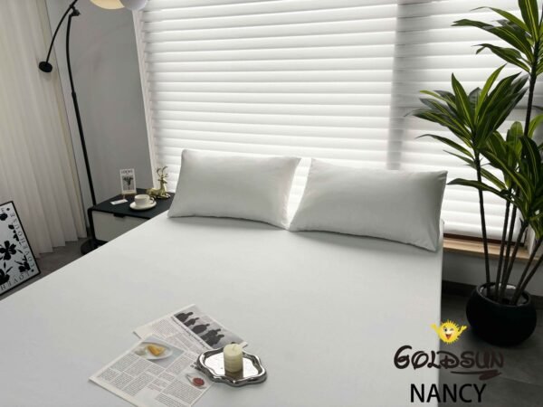 SET DE SÁBANAS 4 PIEZAS COLOR ENTERO BLANCAS (FARDOX42UND)