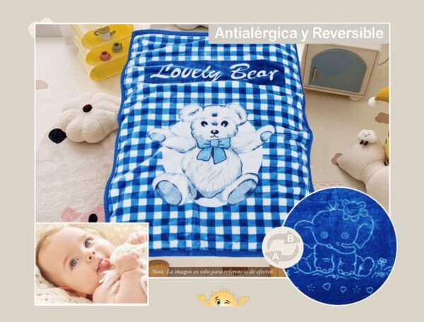 FRAZADA DE CUNA TERCIPELO ANTIALÉRGICO (FARDOX100UND)