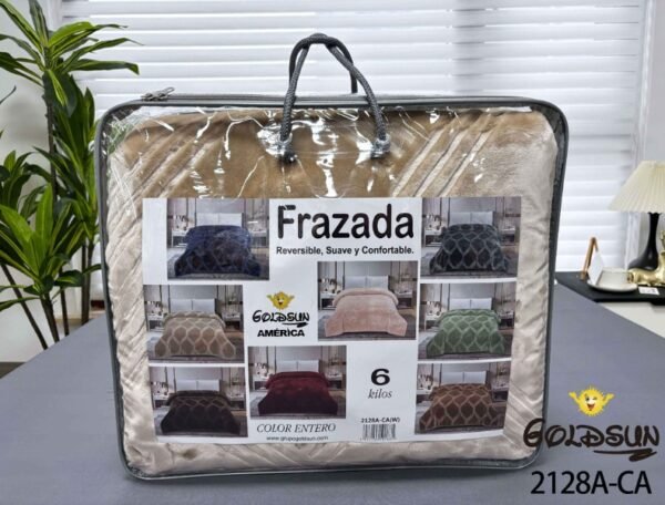 FRAZADA DE TERCIOPELO C.E DOBLE CARA MODELO COREANO 6 KG. (FARDOX16UND)