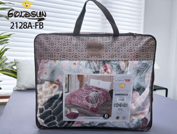 FRAZADA DE TERCIOPELO DOBLE CARA MODELO COREANO 6 KG. (FARDOX16UND)