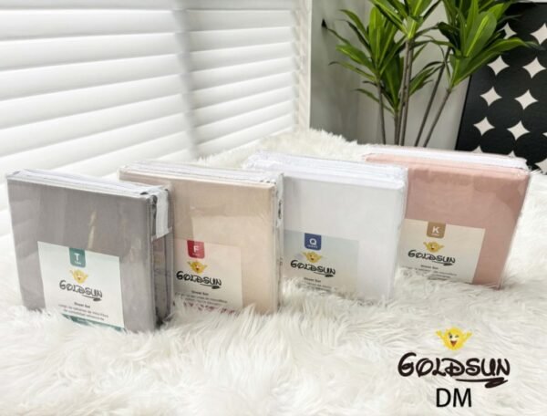 SET DE SÁBANAS 4 PCS COLOR ENTERO 2 PLAZAS (CAJAX48UND)