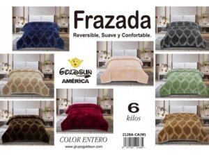FRAZADA DE TERCIOPELO C.E DOBLE CARA MODELO COREANO 6 KG. (FARDOX16UND)
