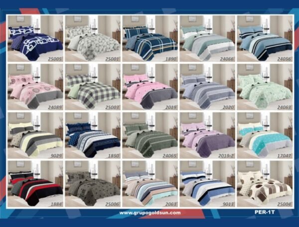 SET DE COBERTOR 5 PCS 1 PLAZA Y MEDIA (FARDOX20UND)