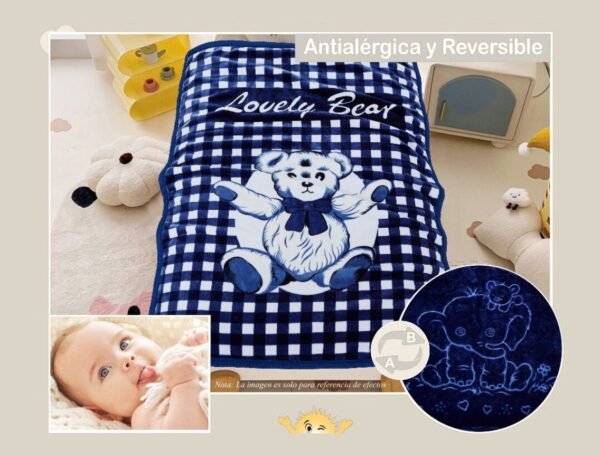 FRAZADA DE CUNA TERCIPELO ANTIALÉRGICO (FARDOX100UND)