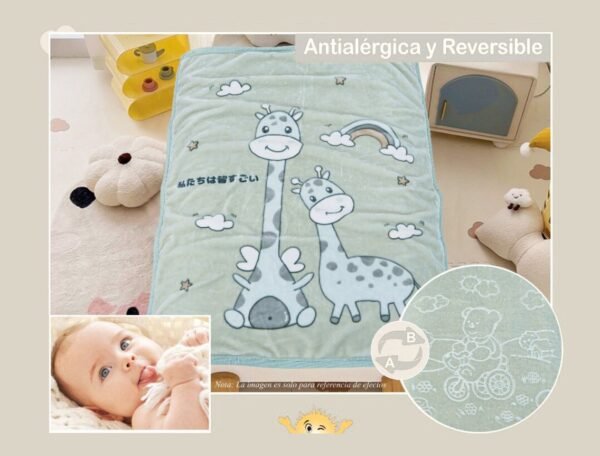 FRAZADA DE CUNA TERCIPELO ANTIALÉRGICO (FARDOX100UND)