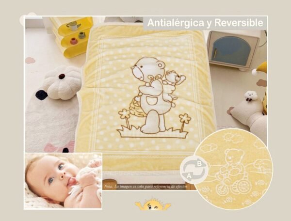 FRAZADA DE CUNA TERCIPELO ANTIALÉRGICO (FARDOX100UND)