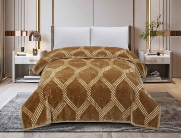 FRAZADA DE TERCIOPELO C.E DOBLE CARA MODELO COREANO 6 KG. (FARDOX16UND)