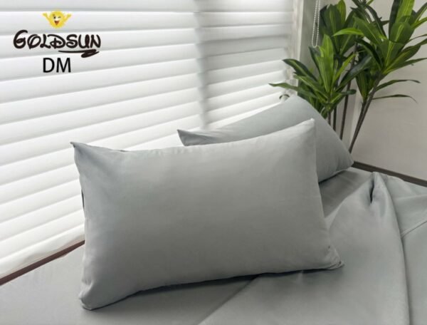 SET DE SÁBANAS 4 PCS COLOR ENTERO 2 PLAZAS (CAJAX48UND)