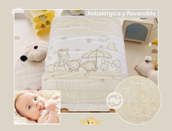 FRAZADA DE CUNA TERCIPELO ANTIALÉRGICO (FARDOX100UND)