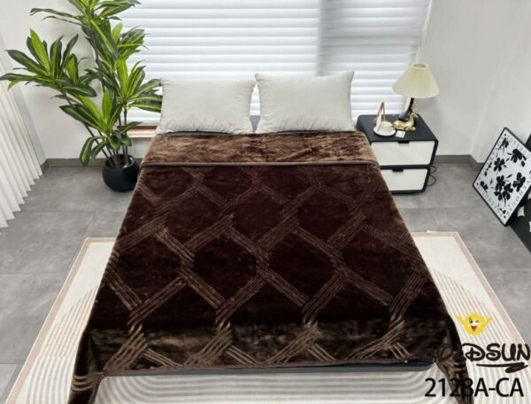 FRAZADA DE TERCIOPELO C.E DOBLE CARA MODELO COREANO 6 KG. (FARDOX16UND)