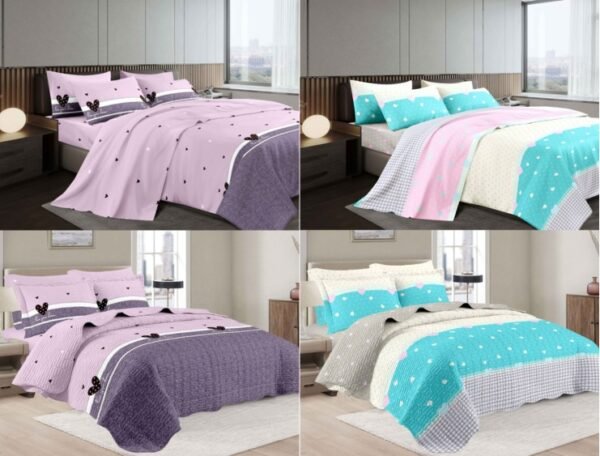 SET DE COBERTOR 5 PCS 1 PLAZA Y MEDIA (FARDOX20UND)