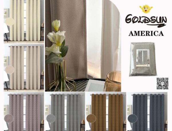 CORTINAS DE LINO 100% BLACKOUT PREMIUM COLOR ENTERO 140X230CM (CAJAX24UND)