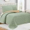 EDREDÓN 3 PCS PIEL CON CARNERO PEGADO COLOR ENTERO (2 PLAZAS)
