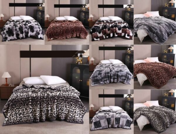 MANTA PREMIUM ANTIALERGICA ALTO RELIEVE ANIMAL PRINT (FARDOX48UND)
