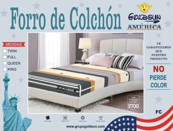 FORRO DE COLCHÓN 100% ALGODÓN PREMIUM (FARDOX32UND)